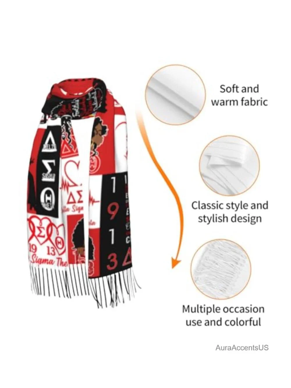 Blanket Scarf Super Soft Long Large Warm with Tassel Plaid Winter Shawl Wrap